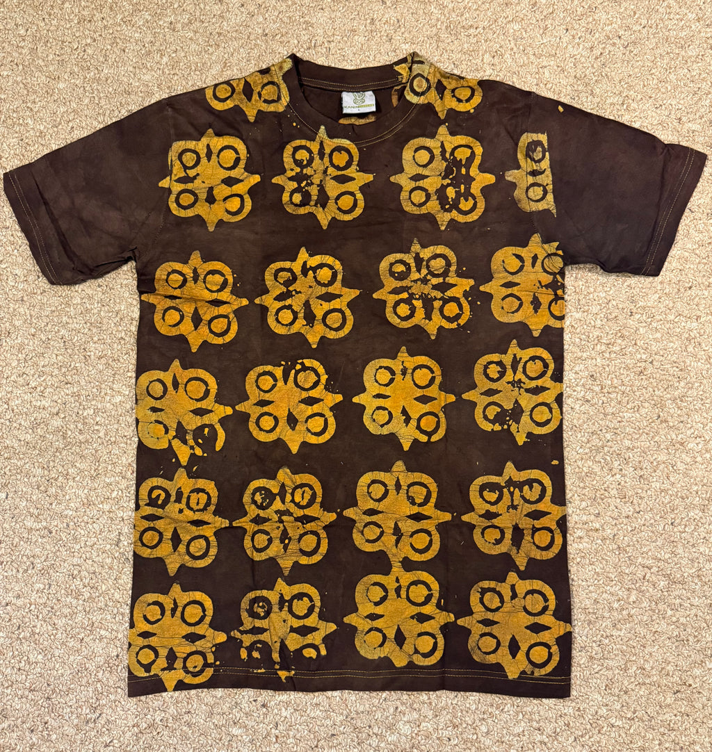 Adire Round Neck Batik Polo