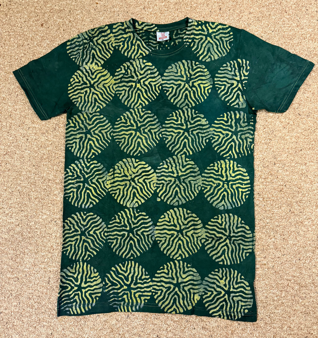 Adire Round Neck Batik Polo