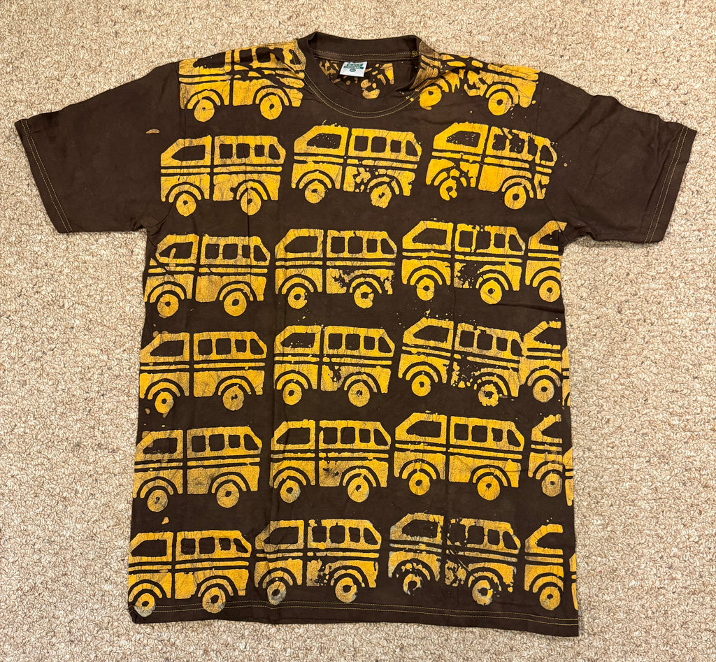 Adire Round Neck Batik Polo