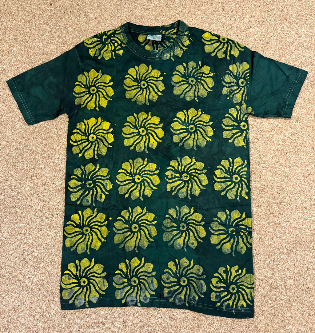 Adire Round Neck Batik Polo