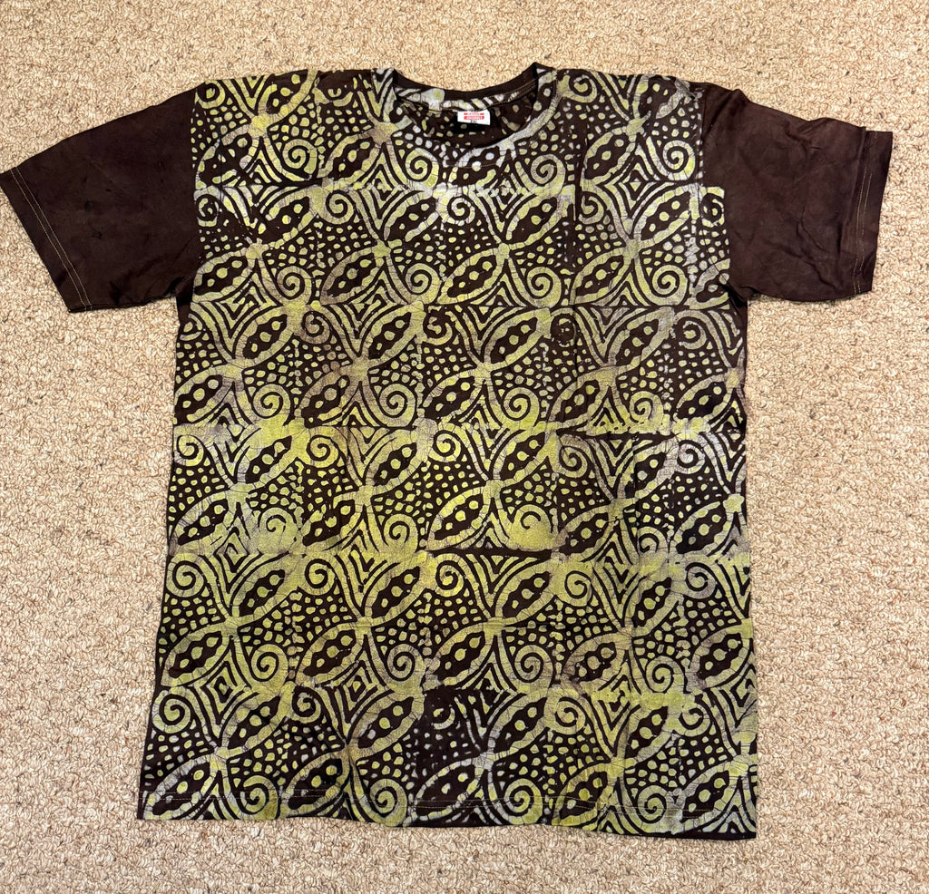 Adire Round Neck Batik Polo