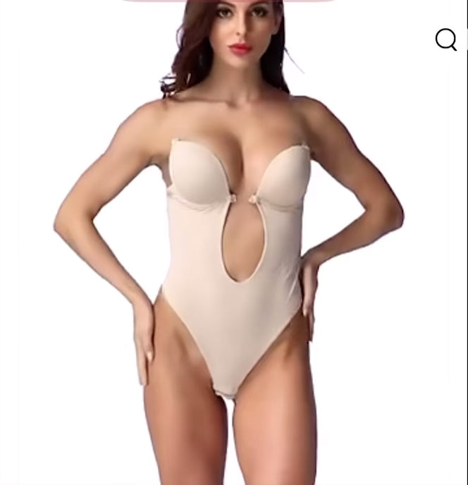 Women Full Body Shaper Bra Backless Bodysuit
